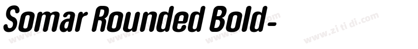 Somar Rounded Bold字体转换